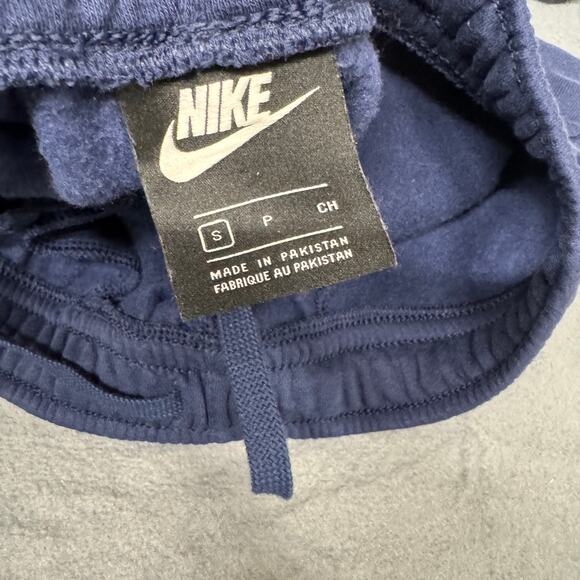 Nike Shorts Mens Small Blue JUST DO IT Logo Fleece Comfy Athleisure Activewear - Picture 5 of 6